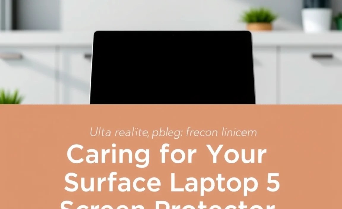 Caring for Your Surface Laptop 5 Screen Protector