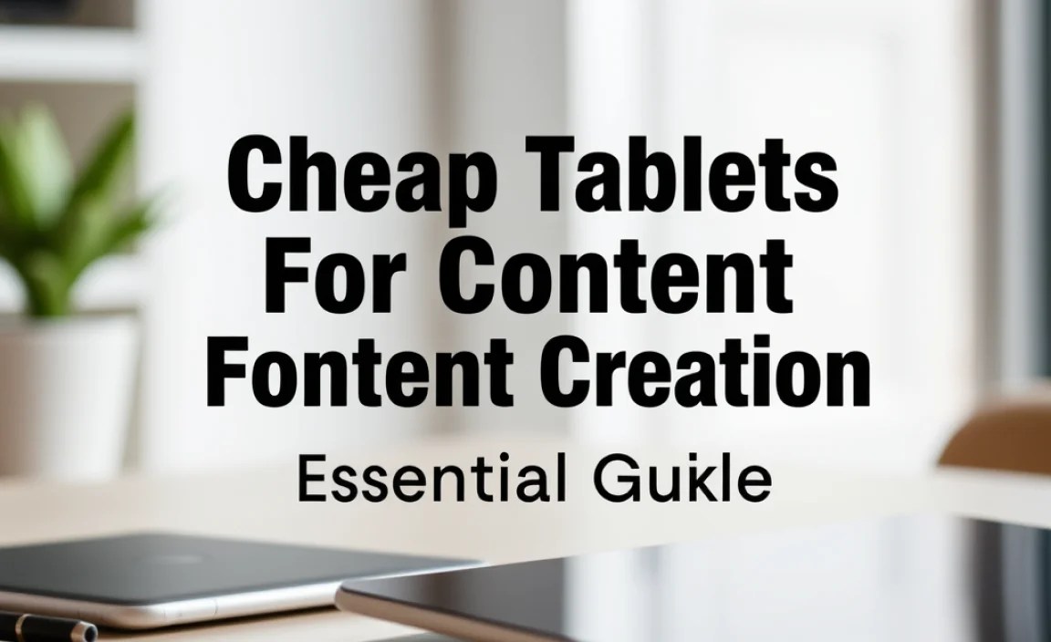 Cheap Tablets For Content Creation: Essential Guide