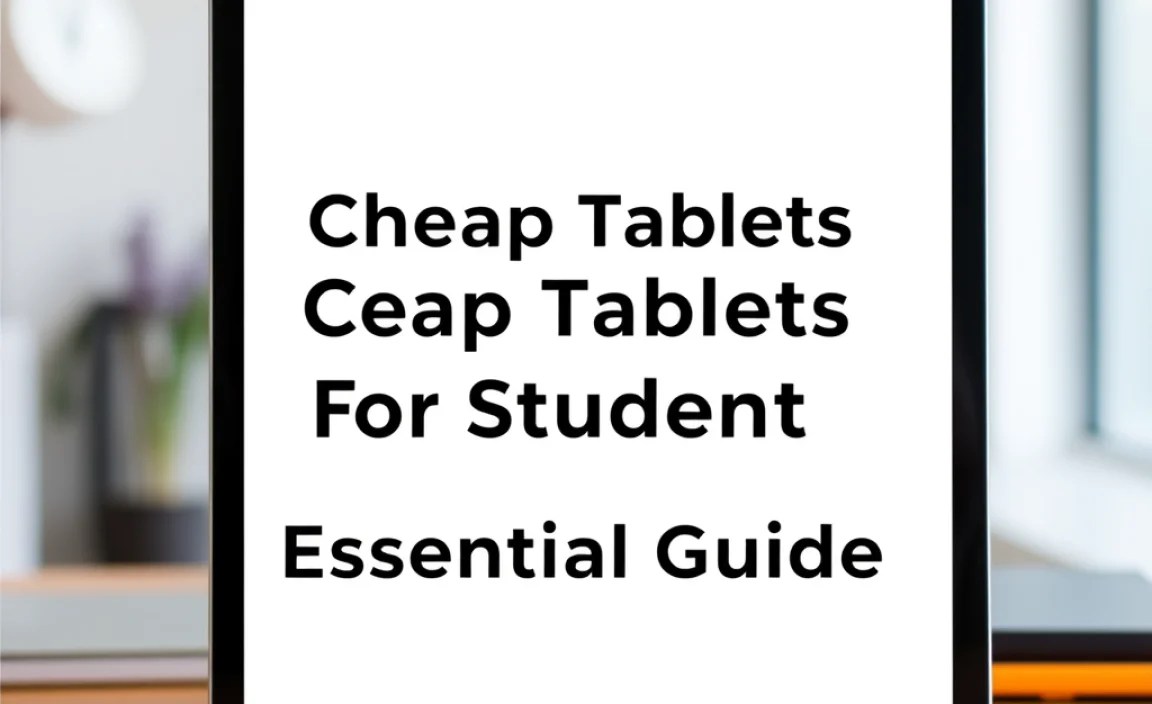Cheap Tablets For Students: Essential Guide