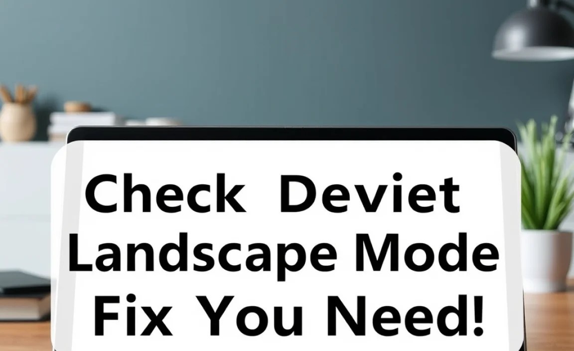 Check Device Settings