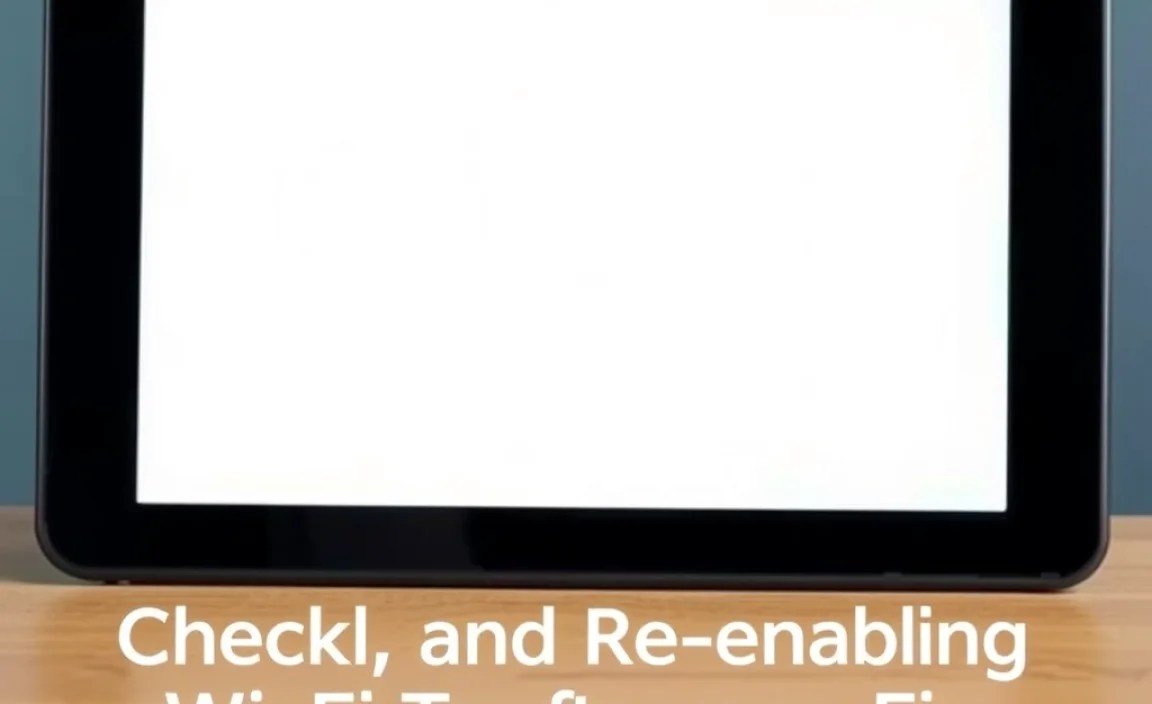Checking and Re-enabling Wi-Fi Settings