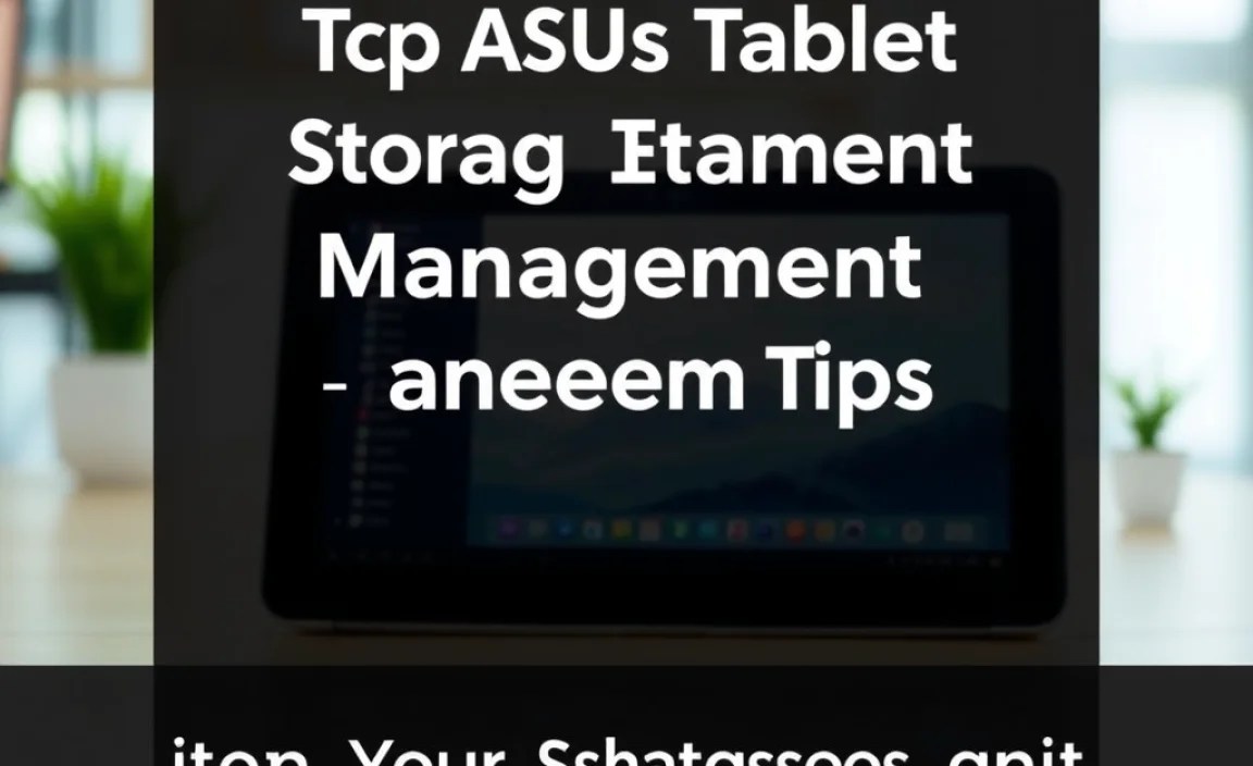 Checking Storage Usage on Your Asus Tablet
