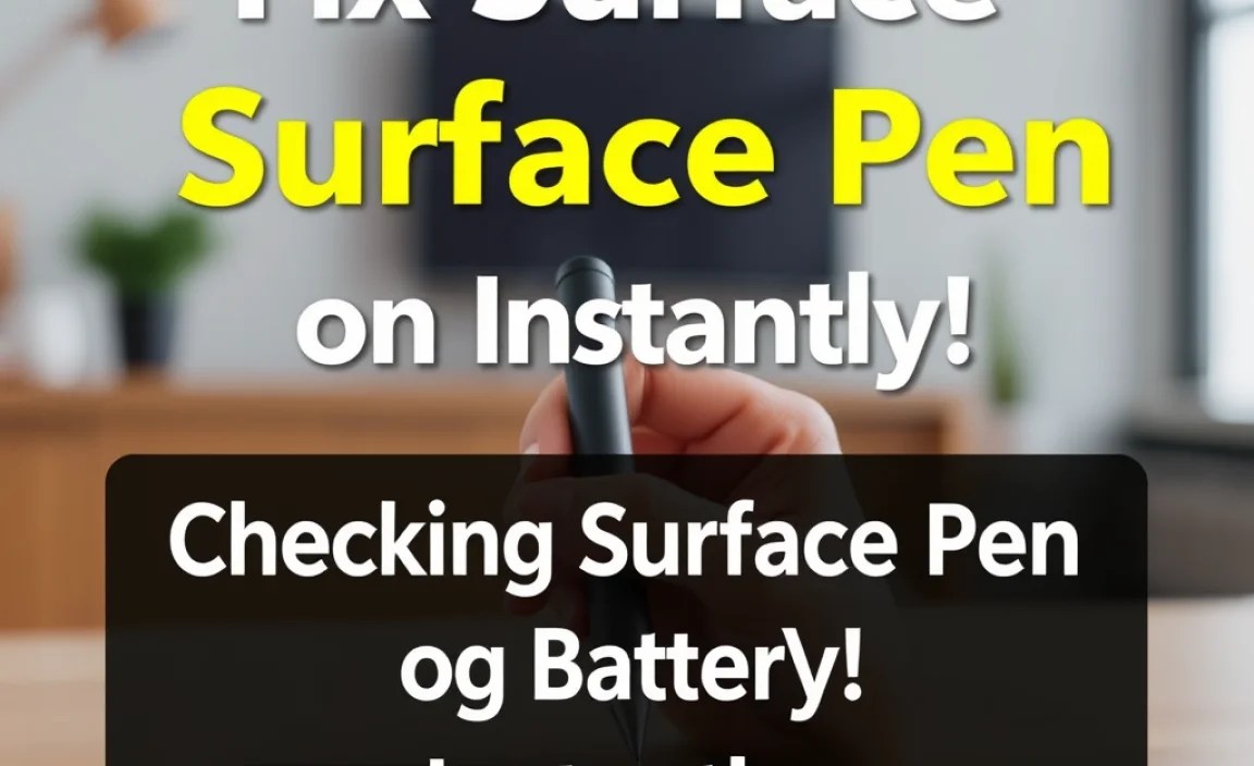 Checking Surface Pen Battery