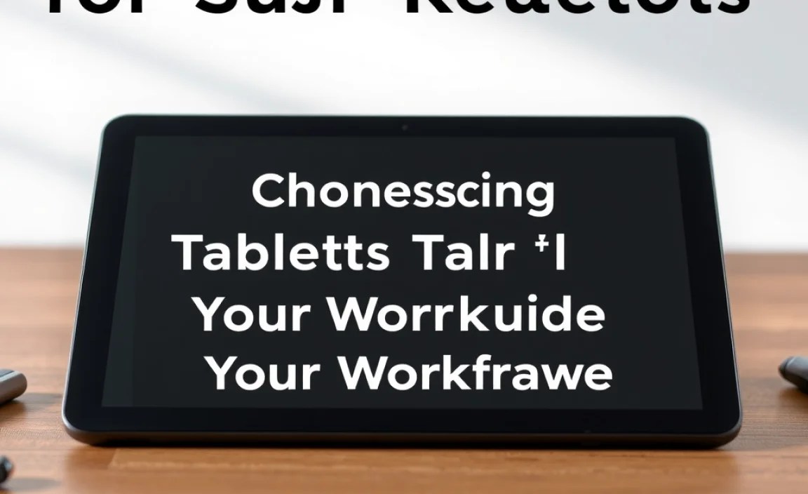 Choosing the Right Tablet for Your Workflow
