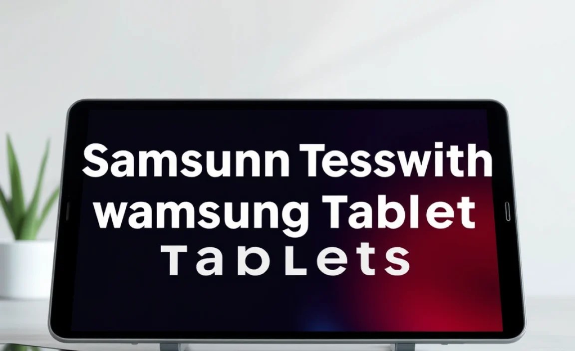 Common Issues with Samsung Tablets