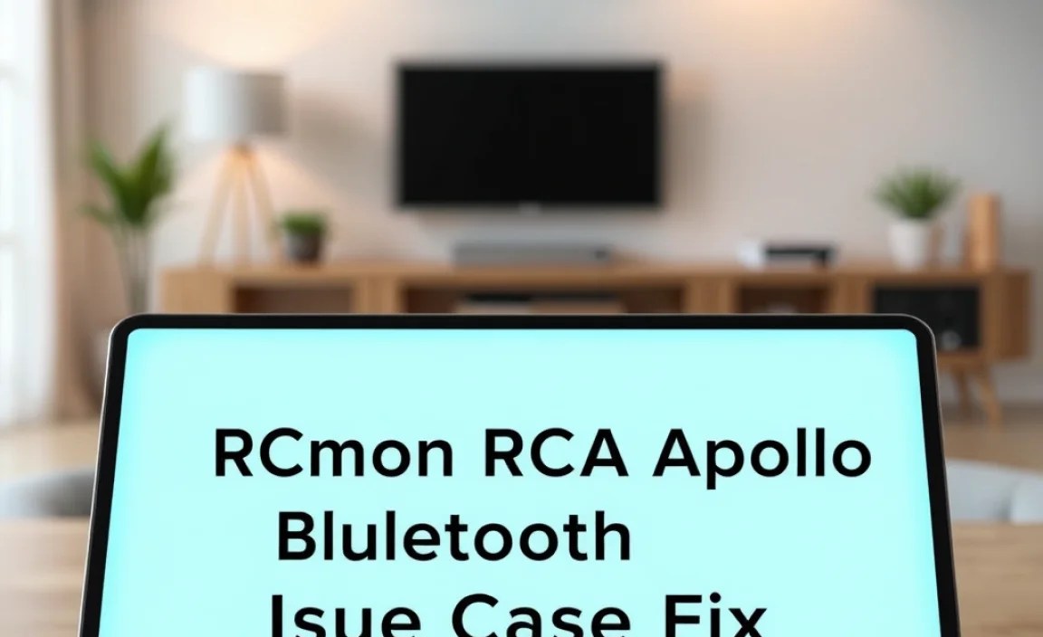 Common RCA Tablet Apollo Bluetooth Issue Case Fixes