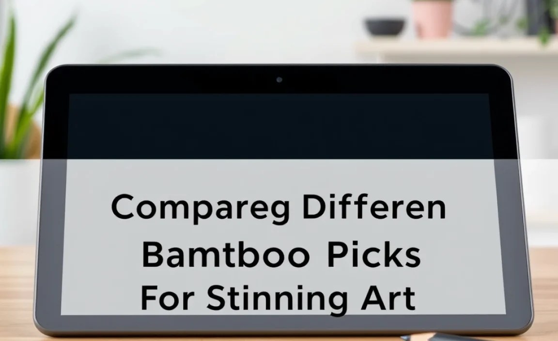 Comparing Different Wacom Bamboo Models