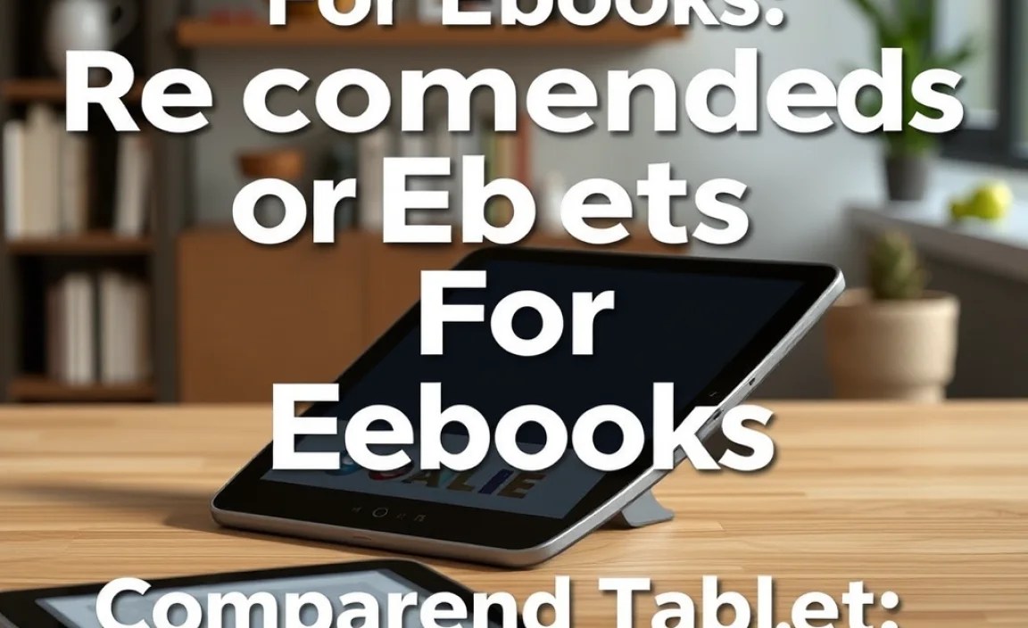 Comparing Ebook Tablet Features