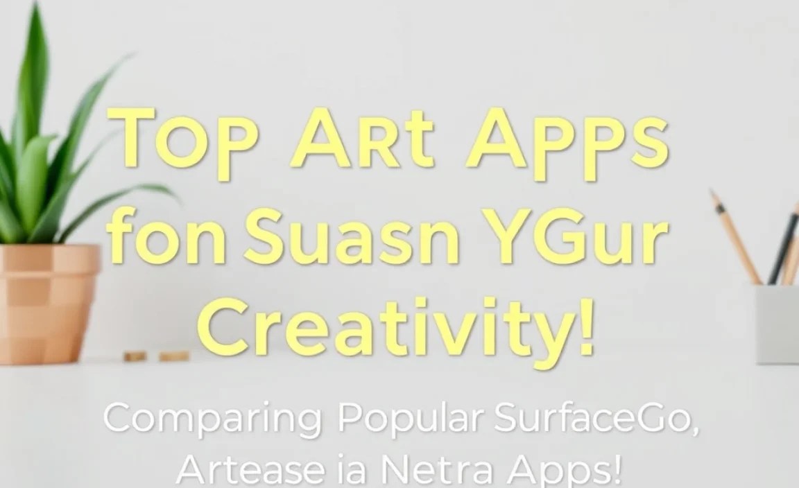 Comparing Popular Surface Go Art Apps