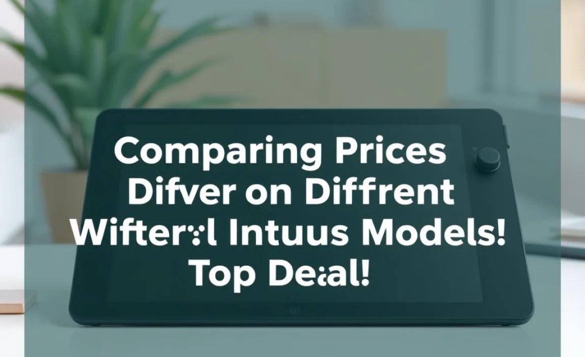 Comparing Prices on Different Wacom Intuos Models