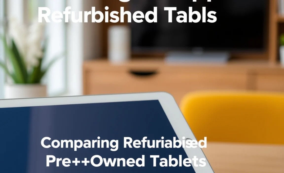 Comparing Refurbished And Pre-Owned Tablets