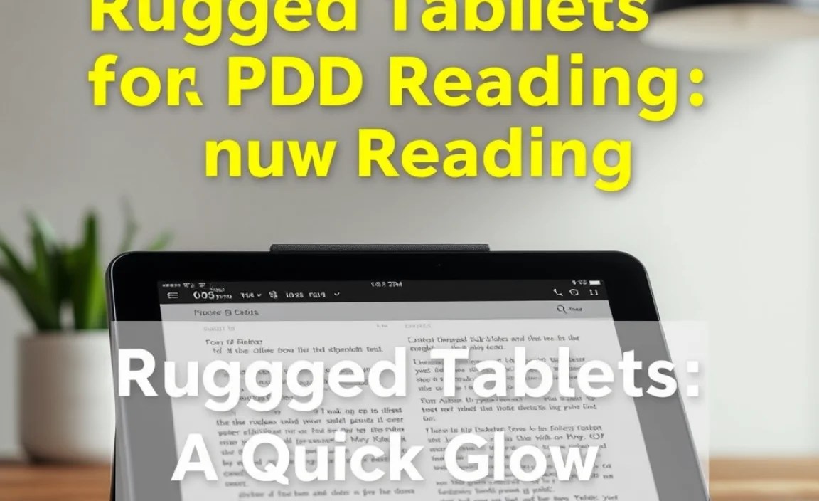 Comparing Rugged Tablets: A Quick Glance