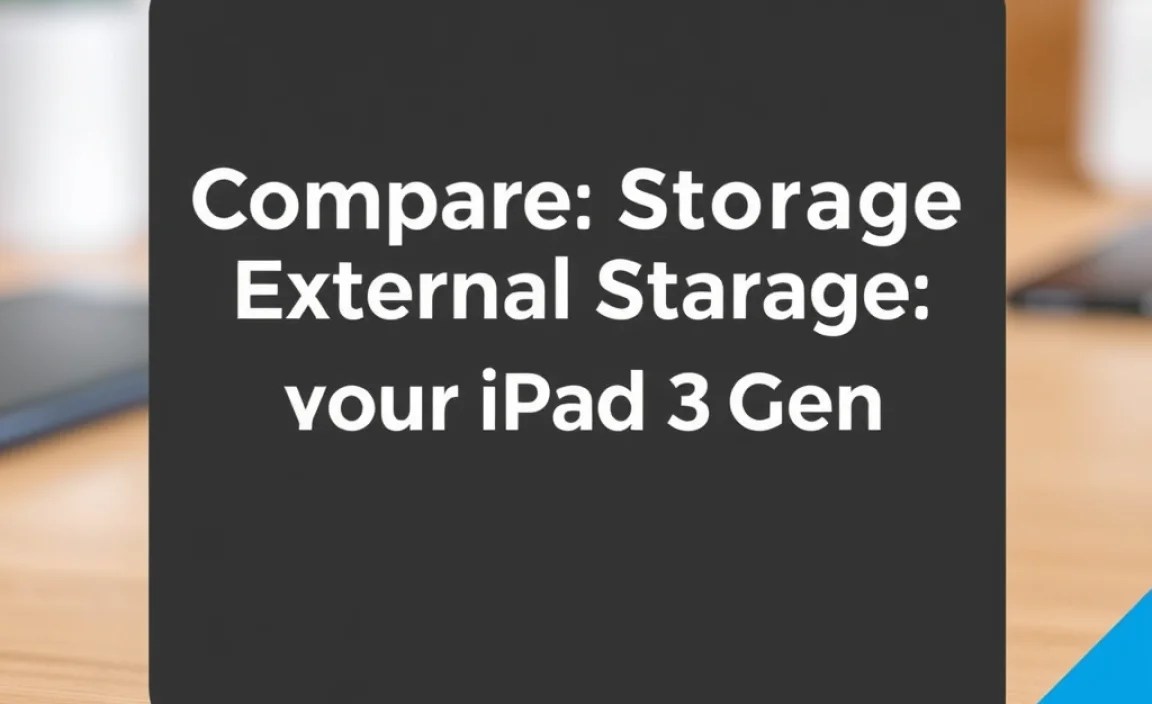 Comparing Storage Options for Your iPad 3rd Gen