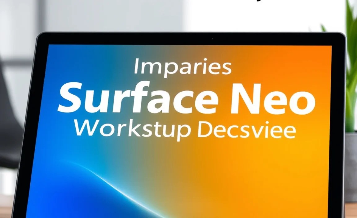 Comparing Surface Neo with Other Devices