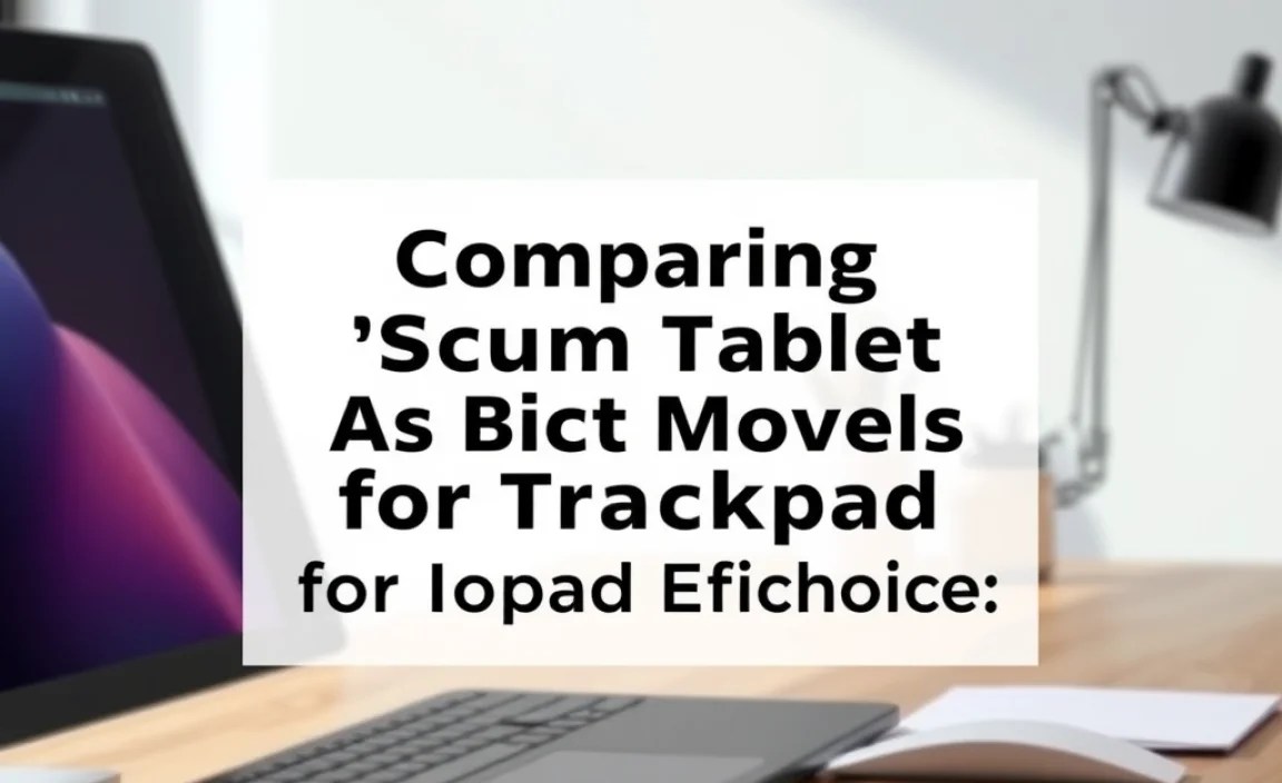 Comparing Wacom Tablet Models for Trackpad Efficiency