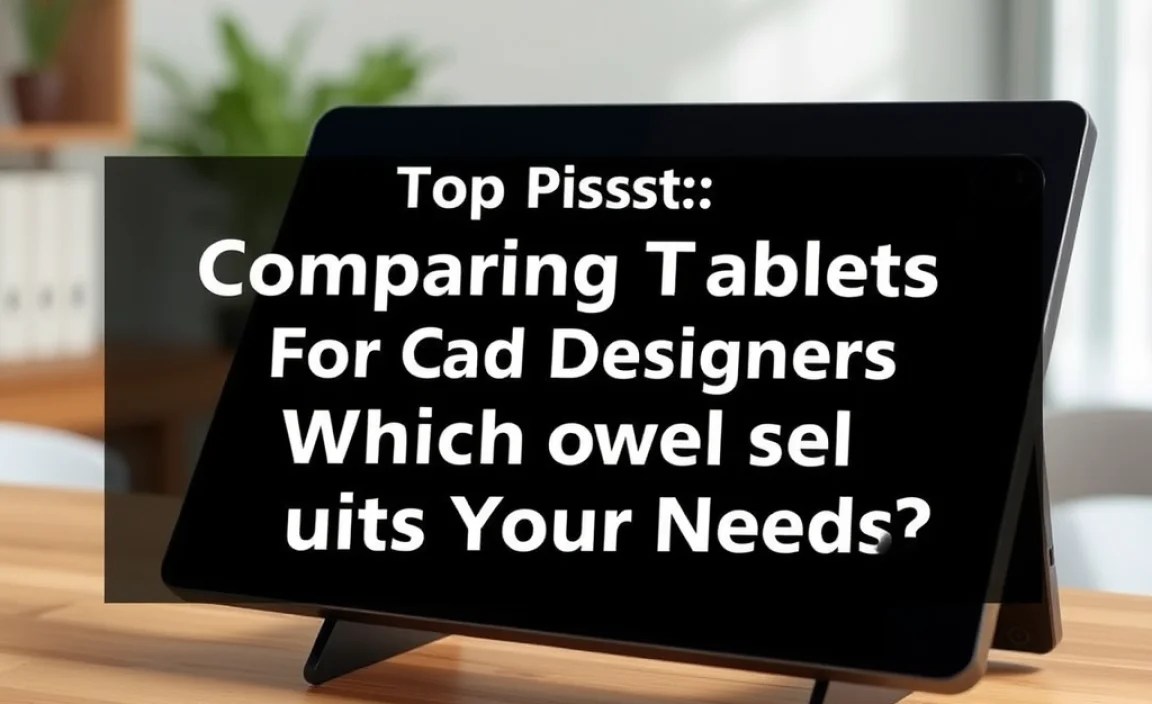 Comparing Wacom Tablets: Which Model Suits Your Needs?