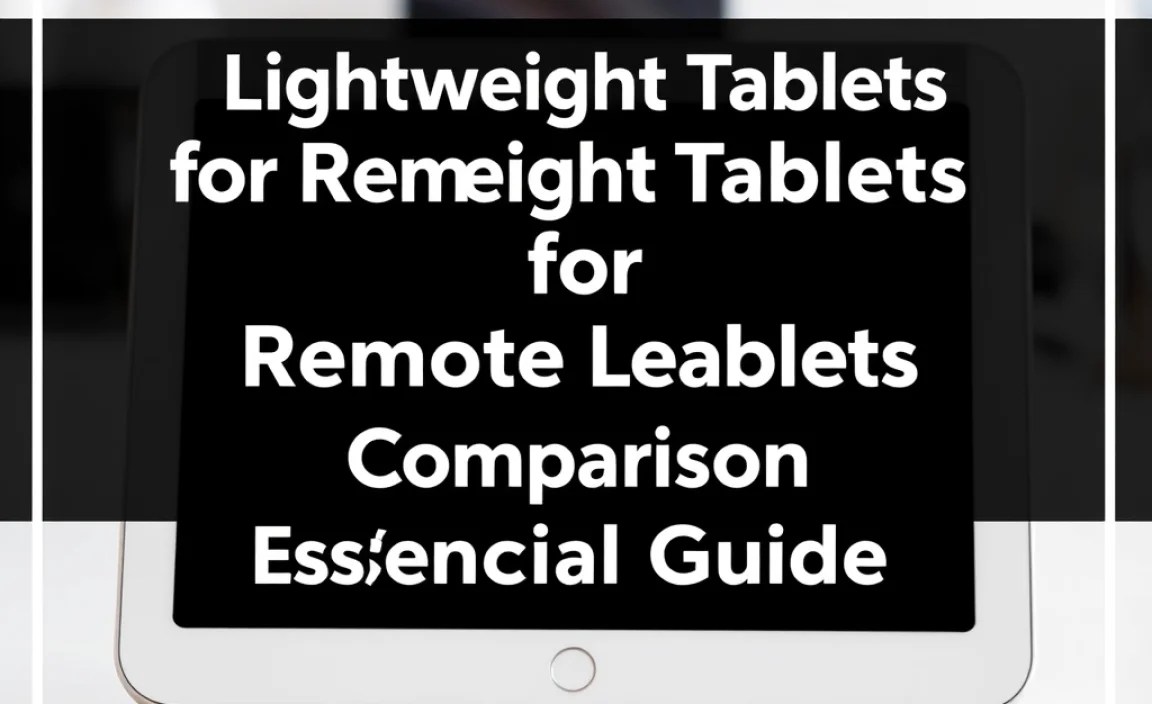 Comparison Table: Lightweight Tablets for Remote Learning