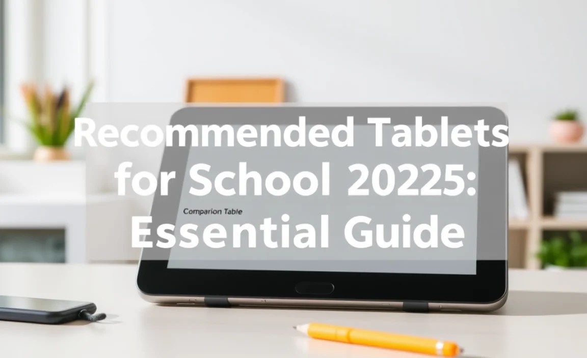 Comparison Table: School Tablets 2025