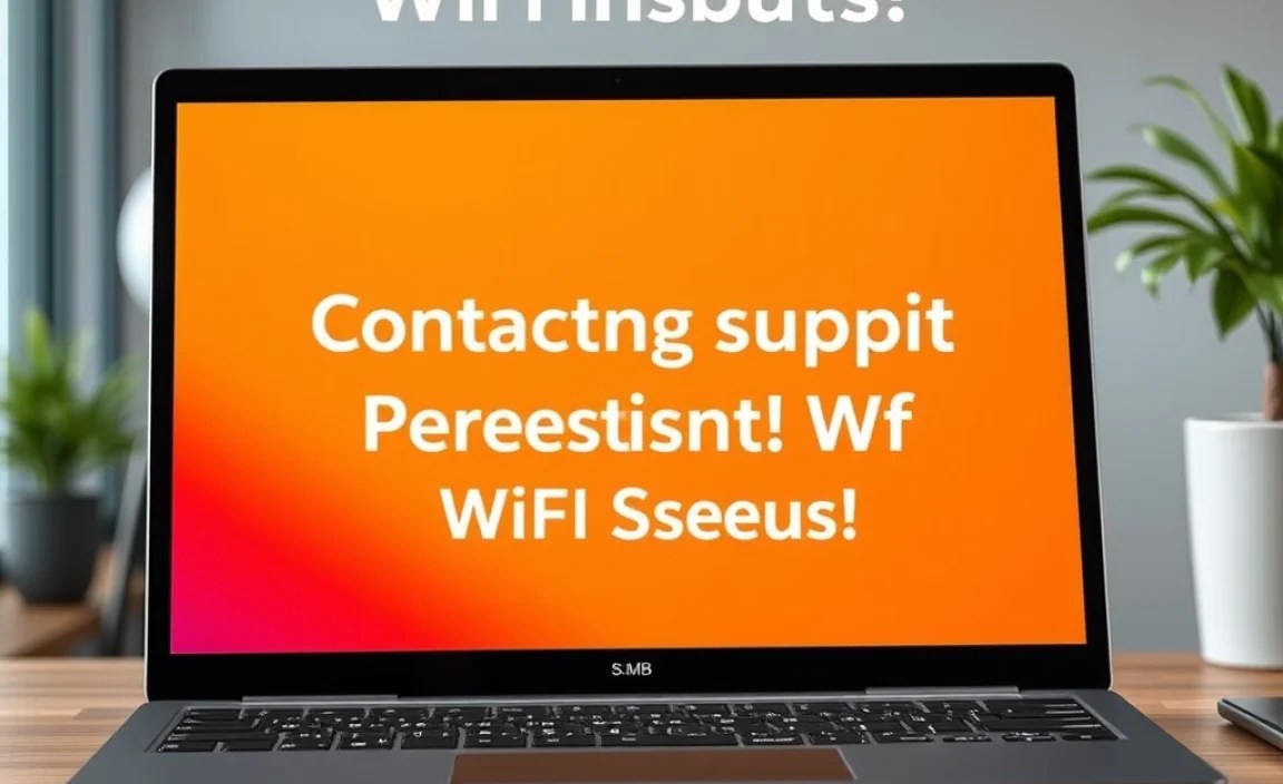 Contacting Support for Persistent WiFi Issues