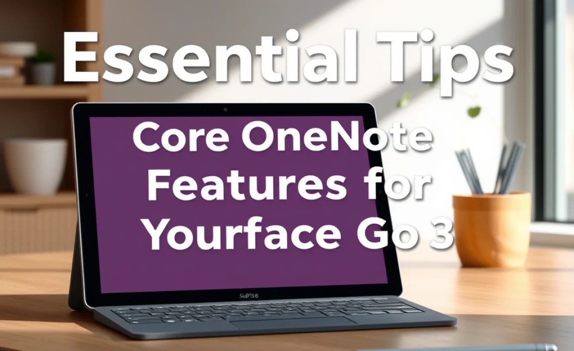 Core OneNote Features for Your Surface Go 3