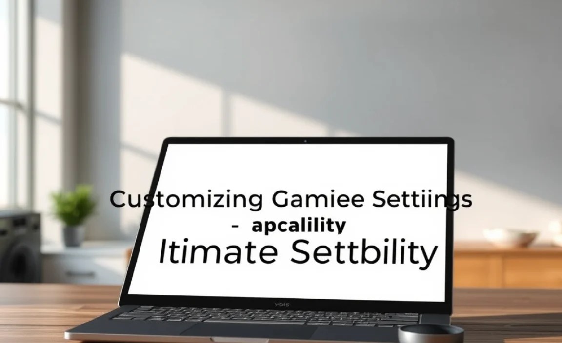 Customizing Gaming Settings