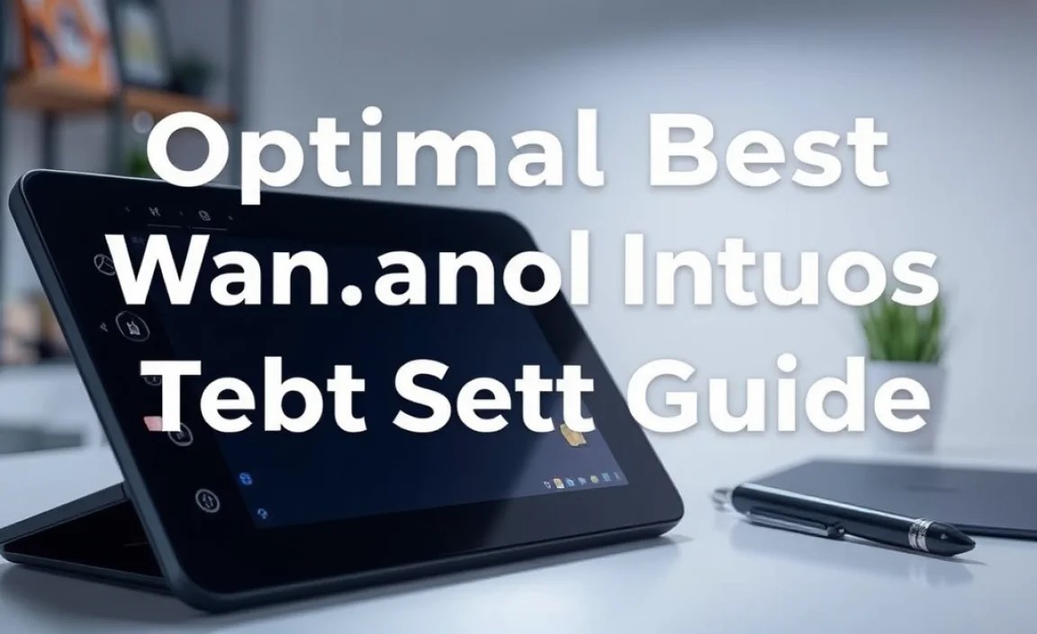 Customizing Pen and Tablet Settings