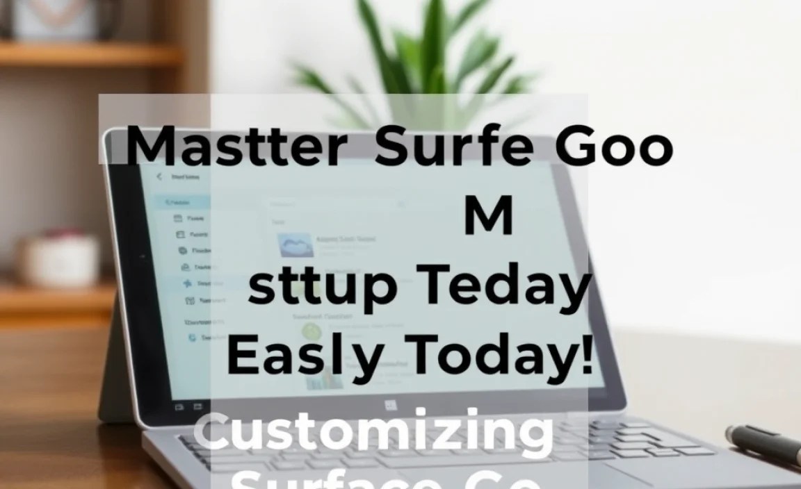 Customizing Surface Go Settings