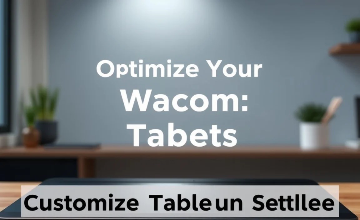 Customizing Tablet and Pen Settings