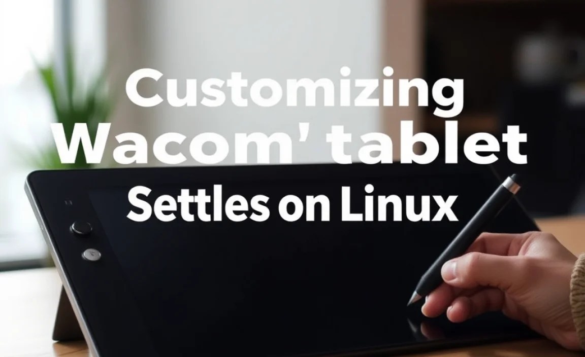 Customizing Wacom Tablet Settings on Linux