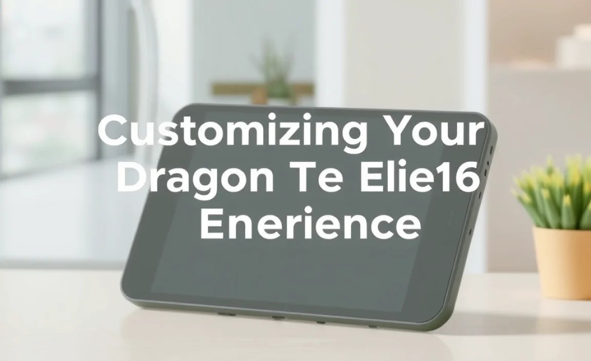 Customizing Your Dragon Touch Elite10 Experience