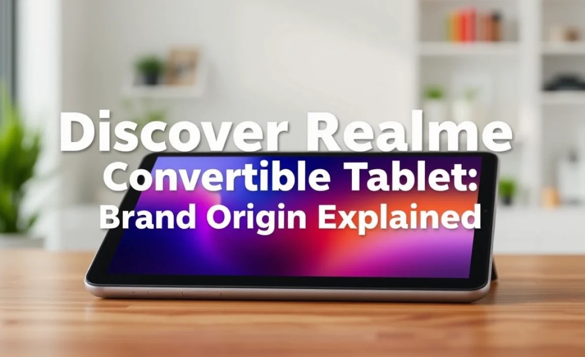 Discover Realme Convertible Tablet: Brand Origin Explained