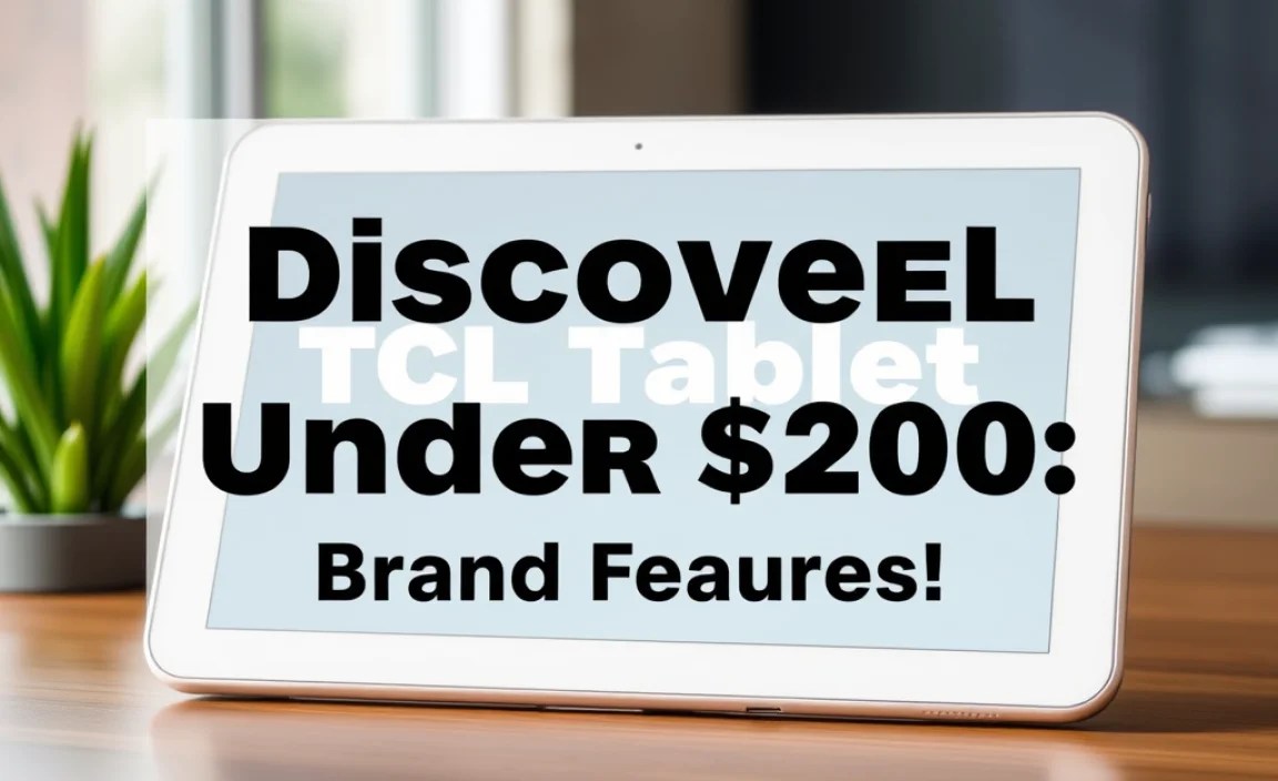 Discover Tcl Tablet Under $200: Brand Origin & Features!