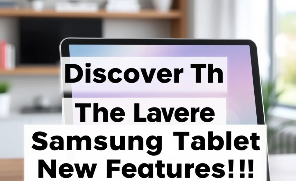 Discover The Latest Samsung Tablet New Features!