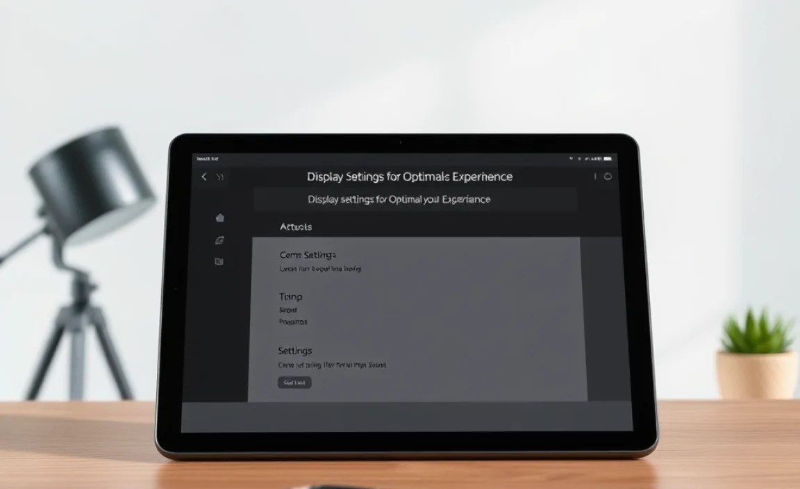Display Settings for Optimal Performance