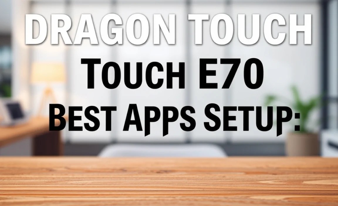 Dragon Touch E70 Best Apps Setup: Genius Guide