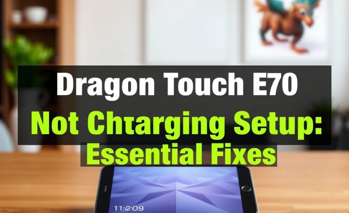 Dragon Touch E70 Not Charging Setup: Essential Fixes