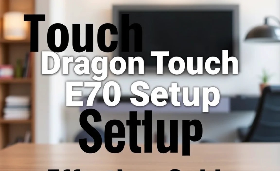 Dragon Touch E70 Stylus Setup: Effortless Guide