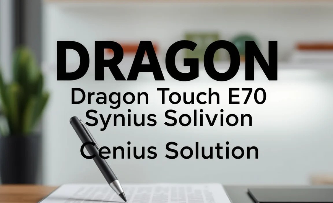 Dragon Touch E70 Stylus Storage: Genius Solution