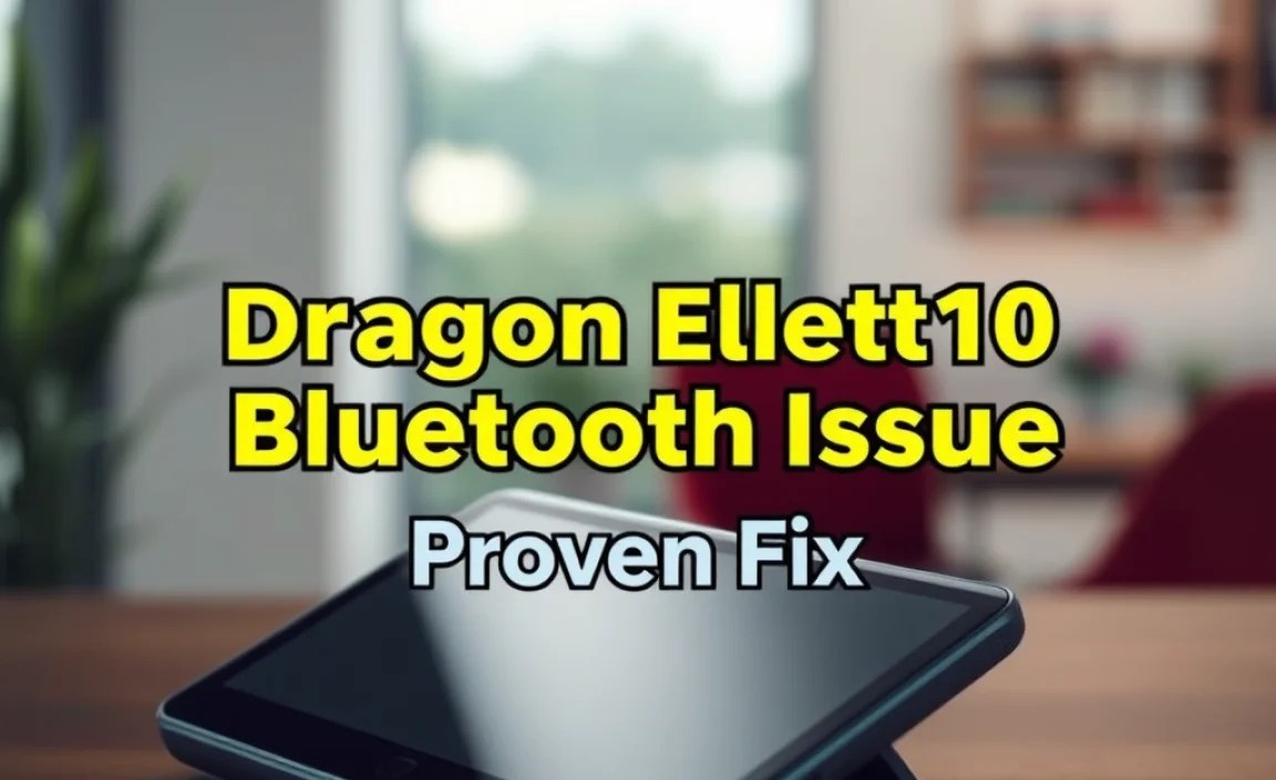 Dragon Touch Elite10 Bluetooth Issue: Proven Fix