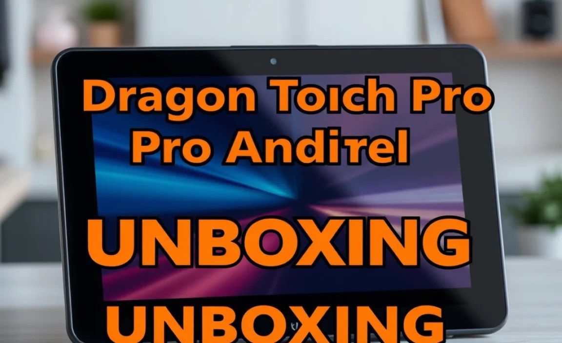 Dragon Touch Pro Tablet Android: Essential Unboxing