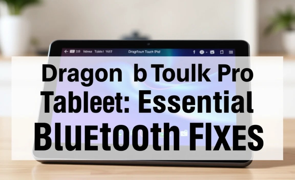 Dragon Touch Pro Tablet: Essential Bluetooth Fixes
