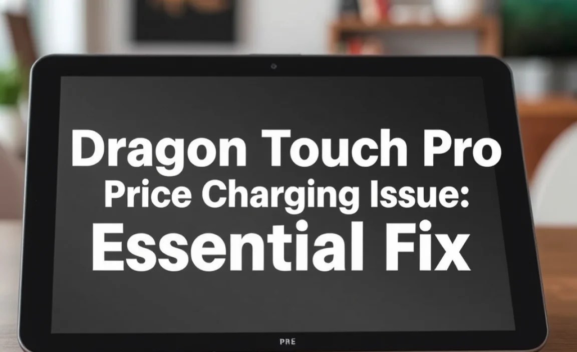 Dragon Touch Pro Tablet Price Charging Issue: Essential Fix
