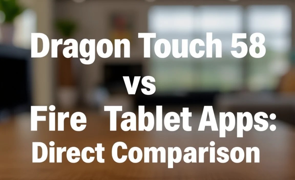 Dragon Touch S8 vs Fire Tablet Apps: Direct Comparison
