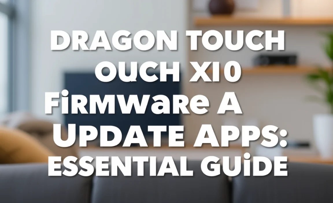 Dragon Touch X10 Firmware Update Apps: Essential Guide