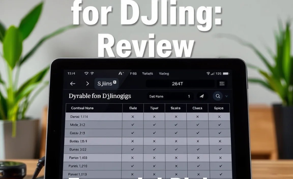 Durable Tablet Comparison Table for DJing