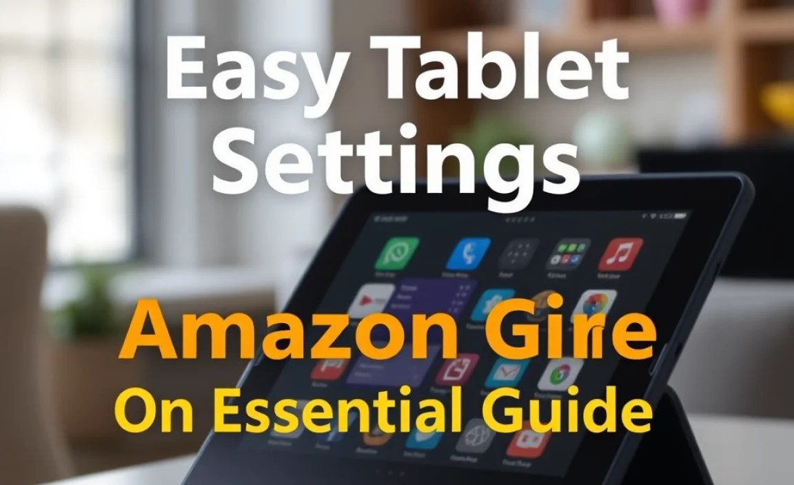 Easy Tablet Settings On Amazon Fire: Essential Guide