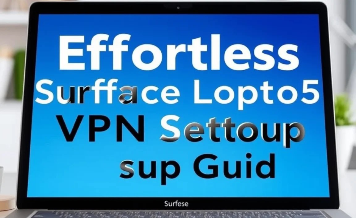Effortless Surface Laptop 5 VPN Setup Guide