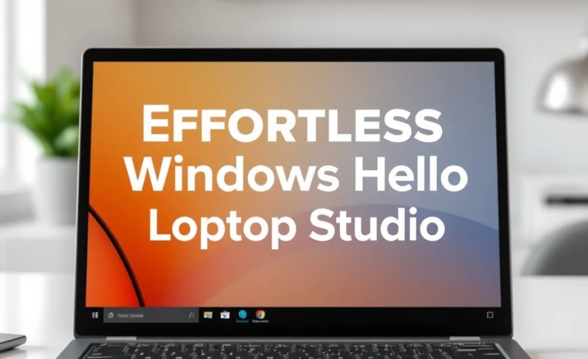 Effortless Windows Hello Setup on Surface Laptop Studio