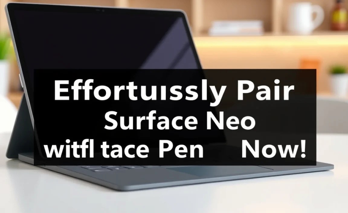 Effortlessly Pair Surface Neo with Surface Pen Now!