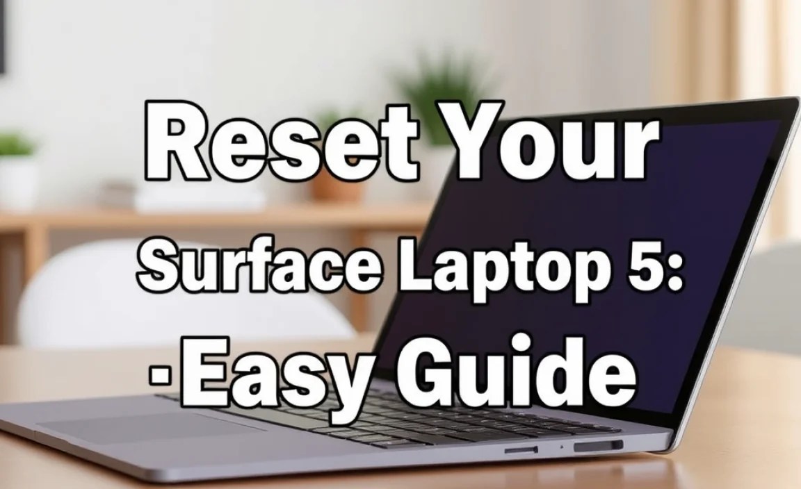 Effortlessly Reset Your Surface Laptop 5: Easy Guide
